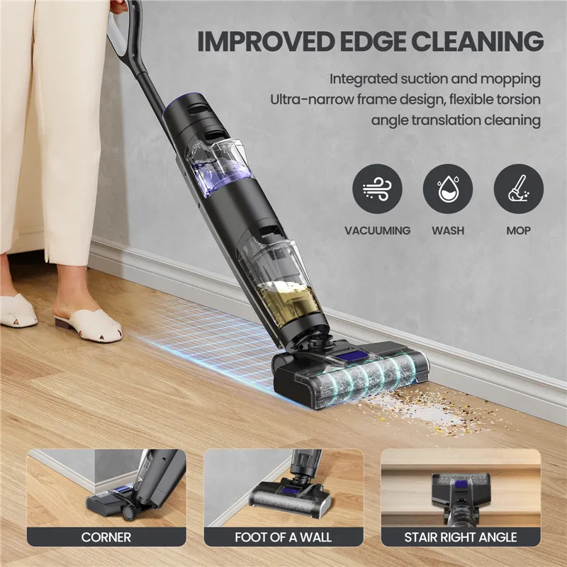 Auto Air Drying Automatic Self Cleaning Robot Vacuums Wet And Dry Floor