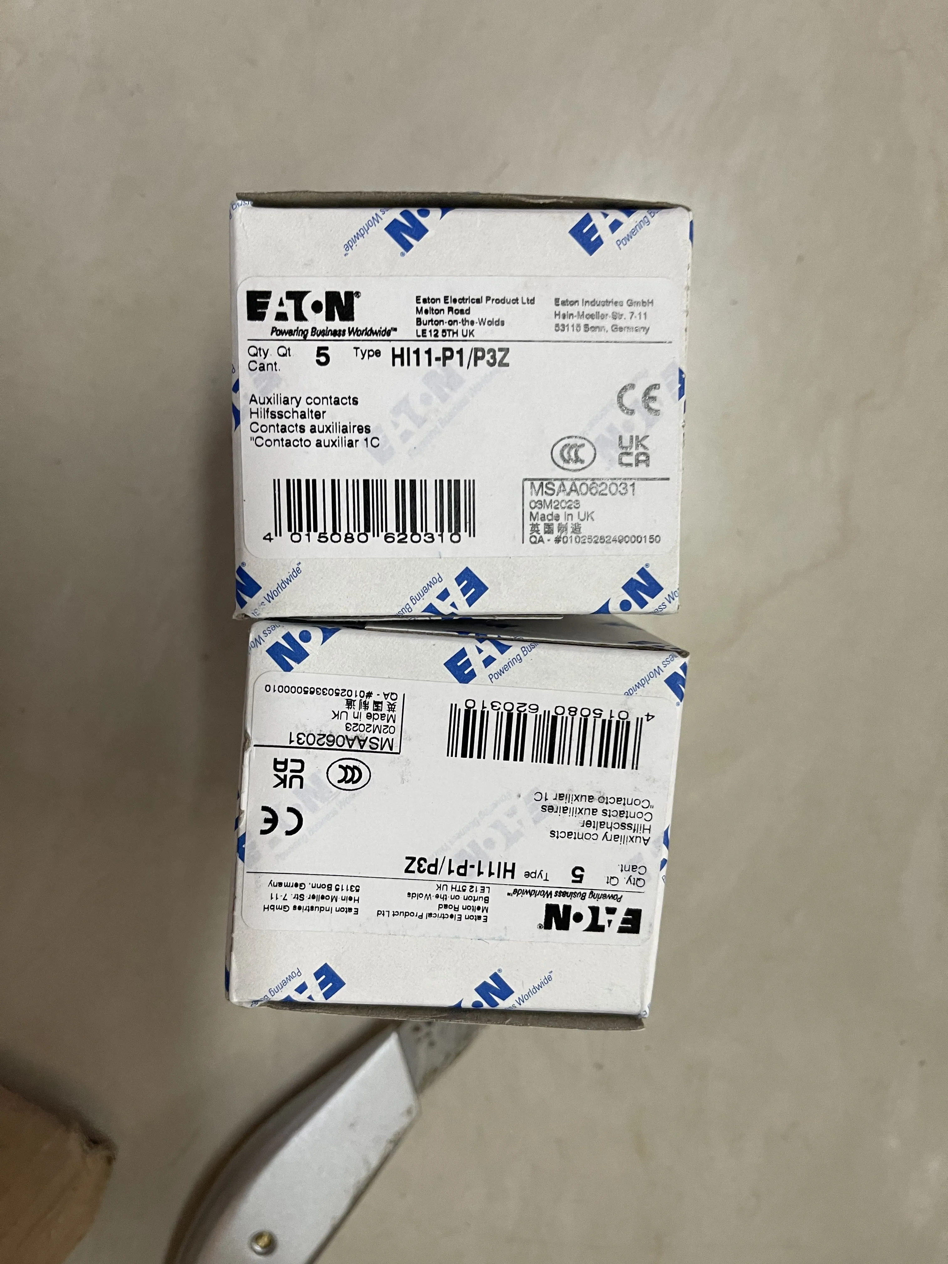 Eaton Auxiliary Contact Block HI11-P1/P3Z Eaton Auxiliary Contact Block HI11-P1/P3Z