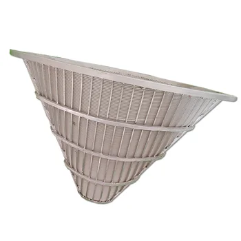 Stainless Steel 304/316 Wedge Wire Screen Basket Taper Baskets for Filtering and Dewatering