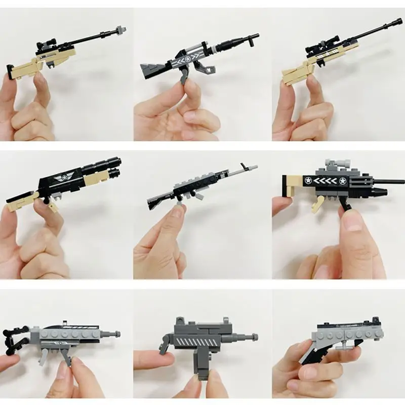2023 Building Blocks Toys DIY Gun Model Mini Toy Gun 12PCS/BOX