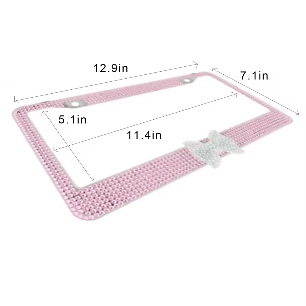 Custom Bling Rhinestone 1923 Tag Frame Phi Delta Kapp NSPDK License Plate Frame