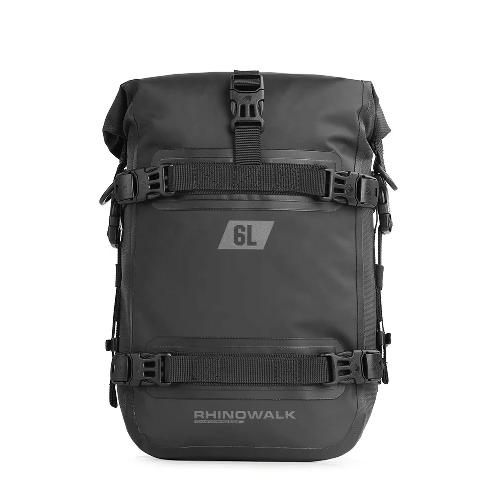 Sacoche Crash Bar Moto 6L étanche IPX6 – Fixation Rapide, Bandoulière – Pour Pare-chocs, Cadre, Rangement