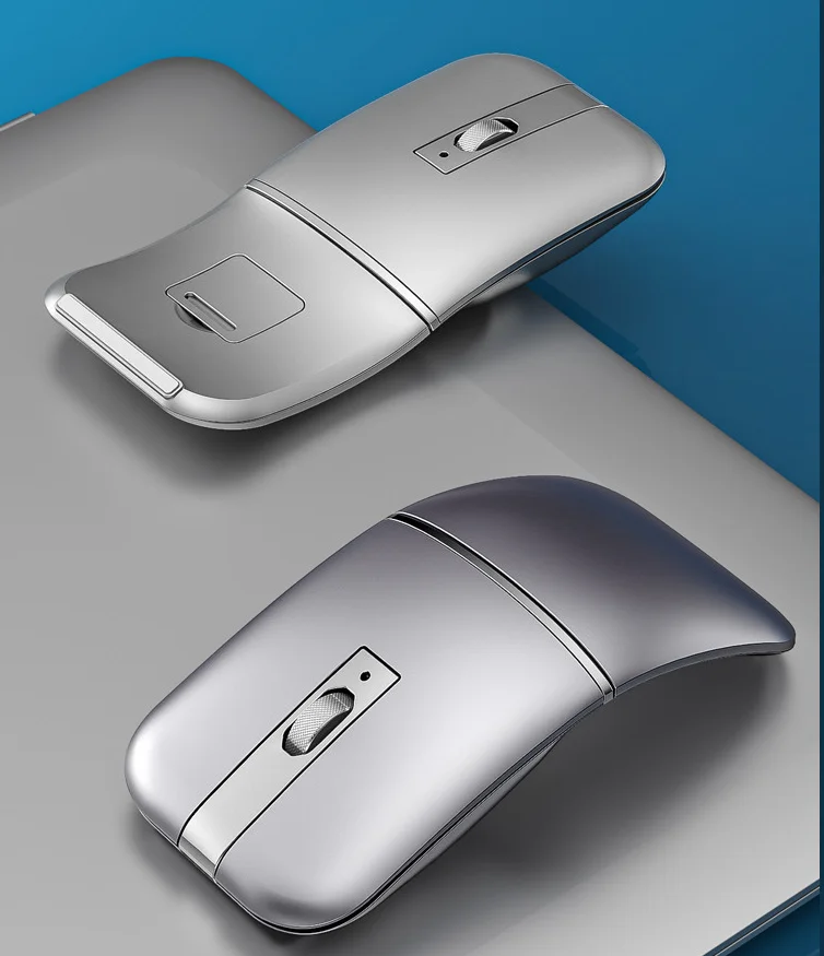 Распродажа 2021, складная беспроводная мышь, складная беспроводная мышь, Офисная легкая Портативная Беспроводная складная Двухрежимная мышь для ноутбука