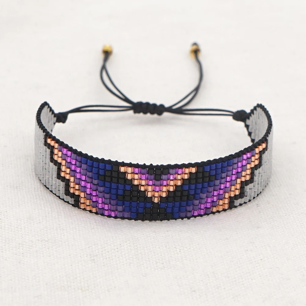 Go2boho Evil Eye Bracelet Handmade Japanese Bead Loom Jewelry Adjustable Miyuki Beaded Bracelets for Women