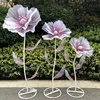 Purple red white gradient with pole base