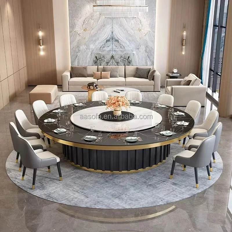 Japandi 12-Seater Dining Table Set Modern Extendable