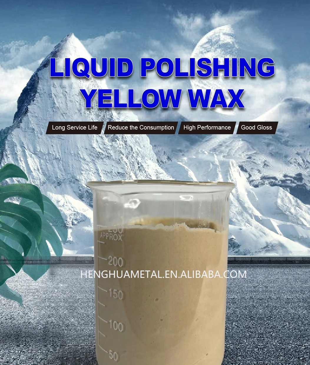 HENGHUA 2023 Stainless steel buffing compounds Liquid polishing Yellow Compound Wax