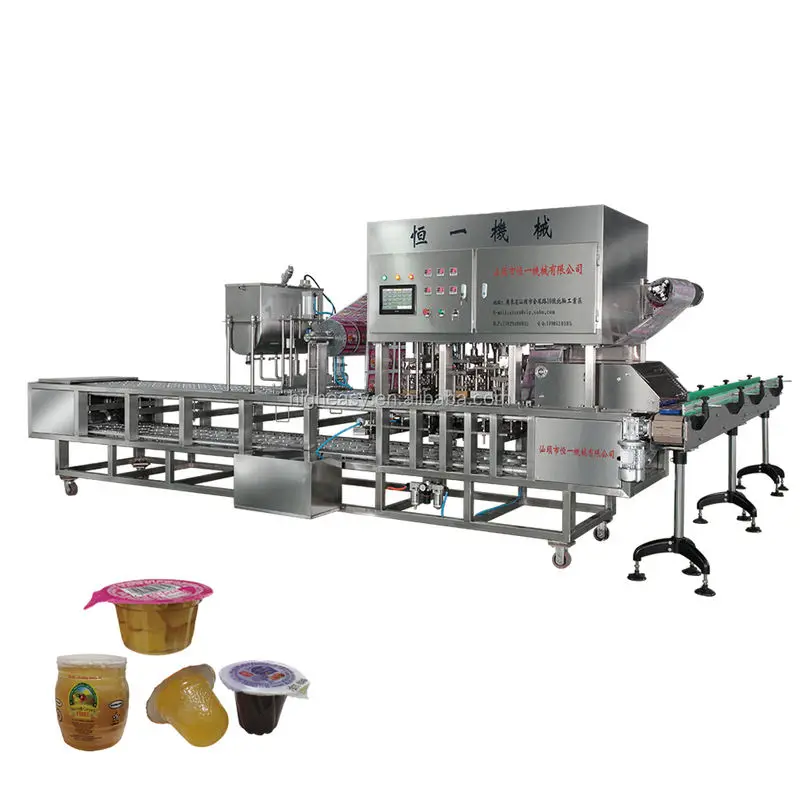 Hot Sale Full-Automatic Rotational Cup Filling and Sealing Machine for Ice Cream Beverage Oil High Efficiency High-Accuracy