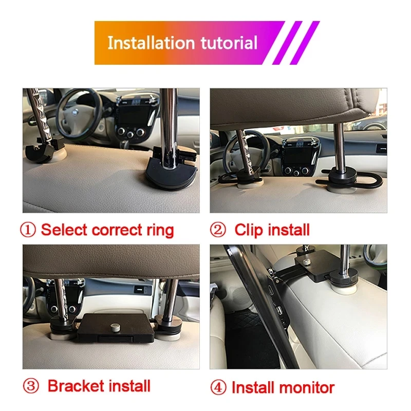 Android 10.0 Multifunction Car Monitor Headrest TV 4K with GPS LCD Touch Screen for Mercedes Benz Supports WiFi Bluetooth USB