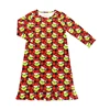 Camicia da notte rossa con faccia di Grinch scozzese di bufalo