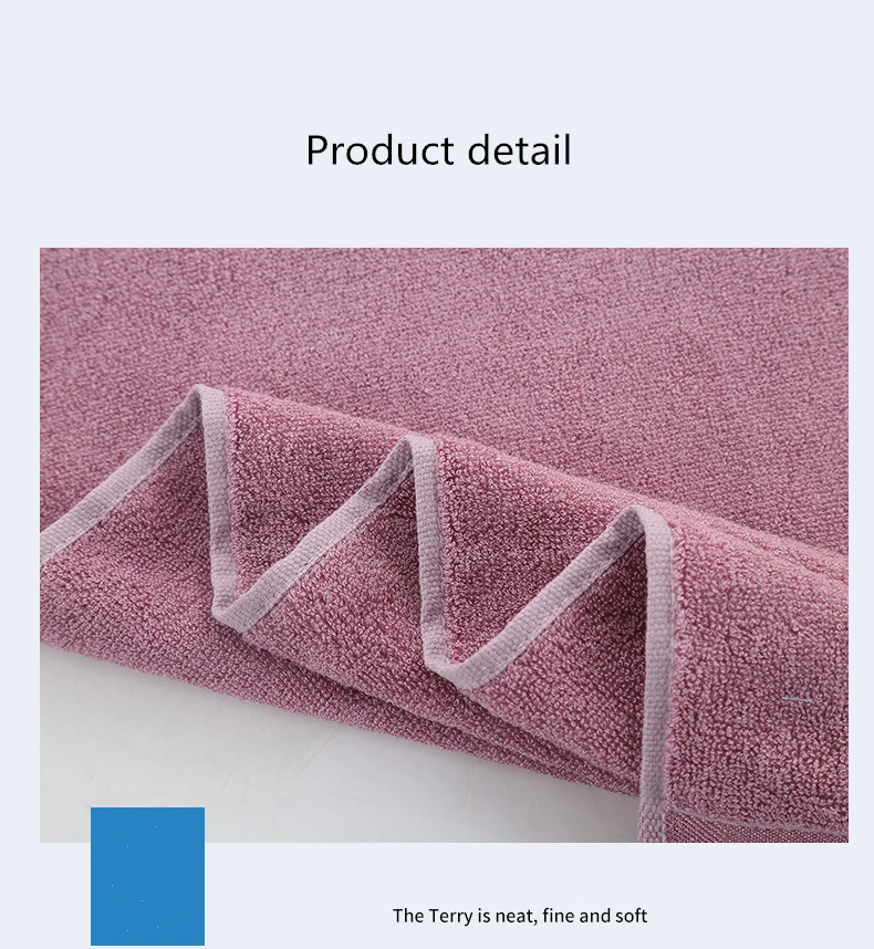 Factory 100% Bamboo Fiber Soft And Absorbent Thick Solid Color Bath Towel 70*140cm Towel factory