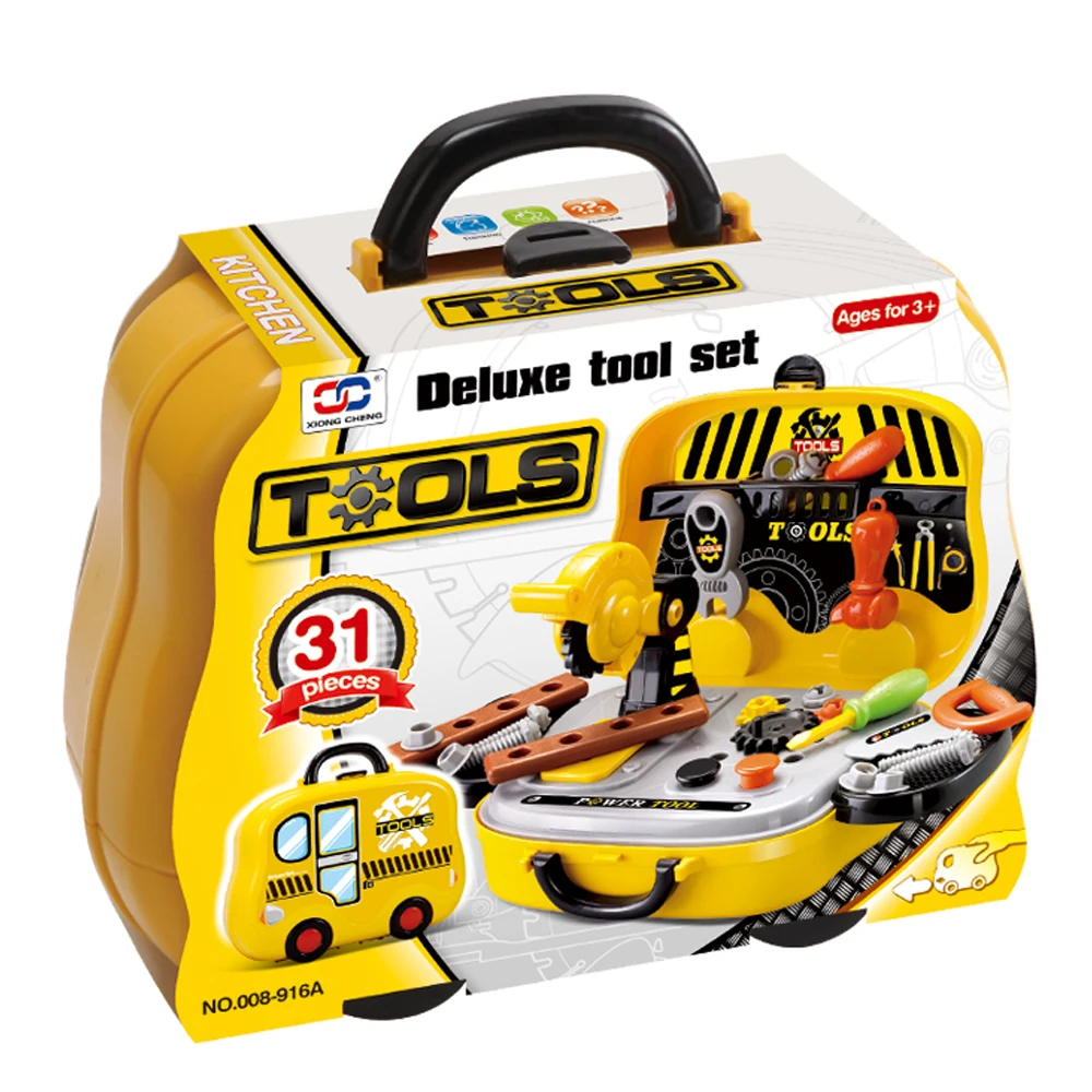 Детская развивающая игрушка, набор пластиковых ремонтных игрушек, чехол для переноски, комплект инструментов для ролевых игр, игрушка