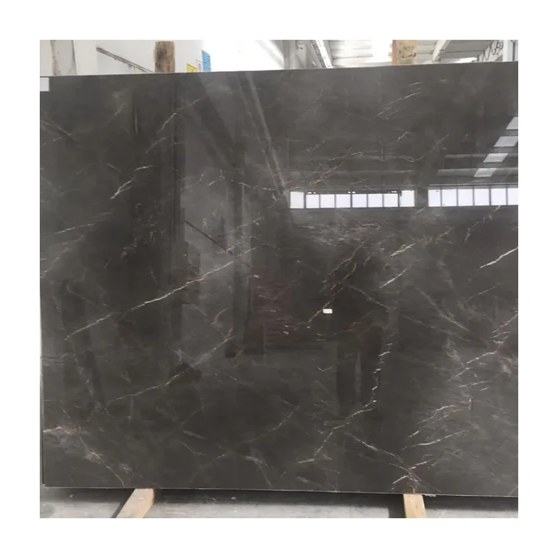 Factory Price Brown Marble Wall And Floor Tile Natural Polished Dark Grey Marble Slab Brown Marble Countertop For Interior Desig