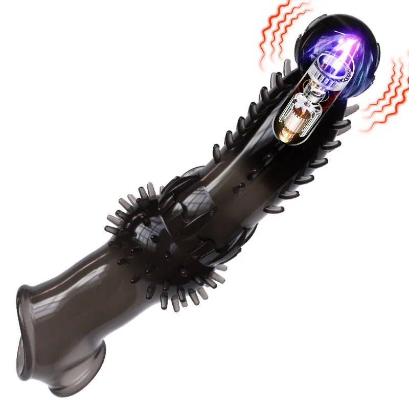 Vibrating Silicone Cock Sleeve, Anal Dildo Cock Ring, Penis Extender Male  Girth Enhancement Realistic Dildo Penis Pump Sex Toy