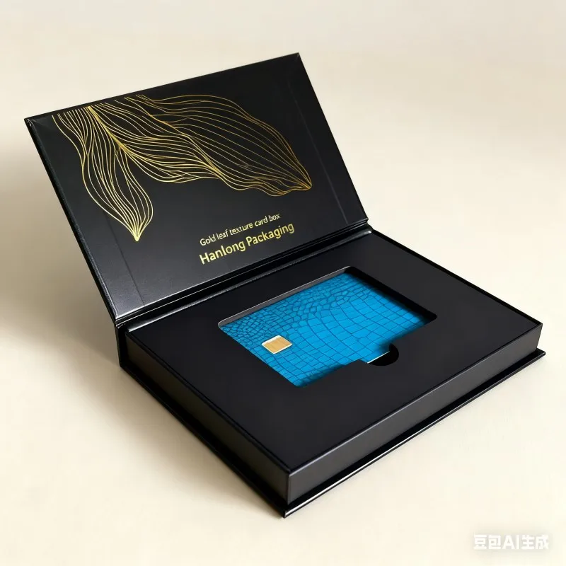 product soy ink customize luxury paper magnetic vip cards gift packaging box cardboard black credit business card magnetic box with logo-3