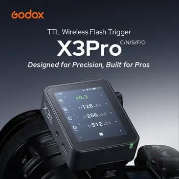 Godox X3 Pro C X3 PRO-C TTL Wireless Flash Trigger for Canon Camera,2.4GHz LCD Touchscreen Flash Transmitter,Built-in Lithium detail image