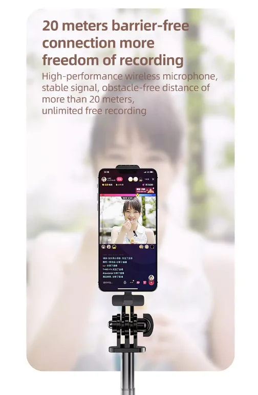 Mamen K8k9 Usb Microphone Mic Vlogging Living Show Smartphone Camera K9 Wireless Microphone