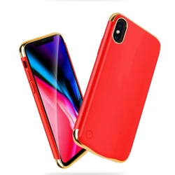 Ultra Slim Portable Powerbank 6000 mAH Power Bank Phone Case Cover for iPhone XS Max/XR/X/XR Power Bank Battery Case Rose Gold