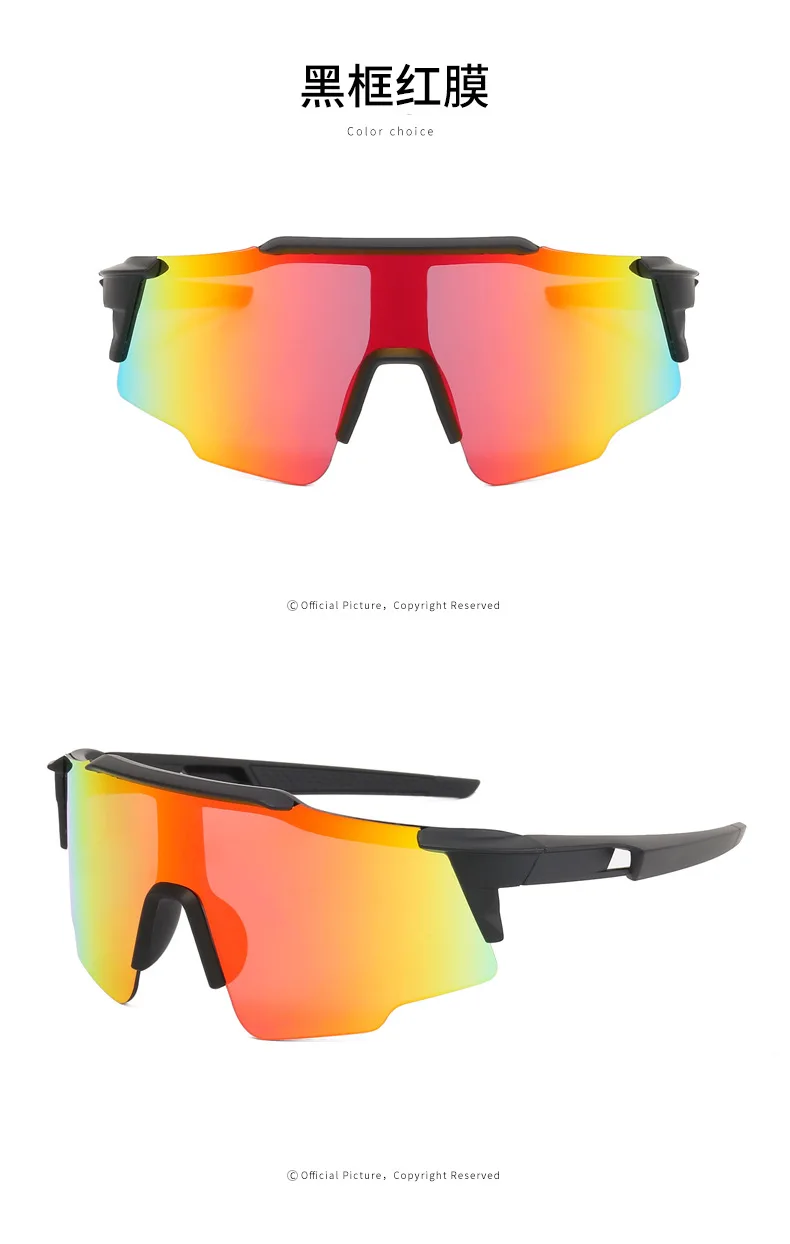 2024 Running Glasses Fashion Oversized Half Frame Outdoor Custom Logo