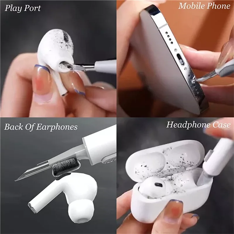 New Arrival Multi-Function Earbuds Cleaner Tool Kit Earphone Cleaner Pen Soft Cleaning Brush for Airpods Cleaner