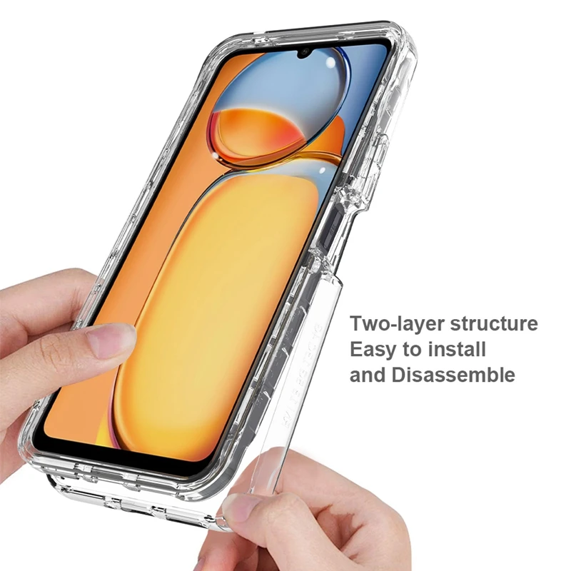 Hot Sale Transparent Gradient Color Protective Soft TPU Cell Phone Cover Case for Xiaomi Redmi 13C 4G 5G Poco C65