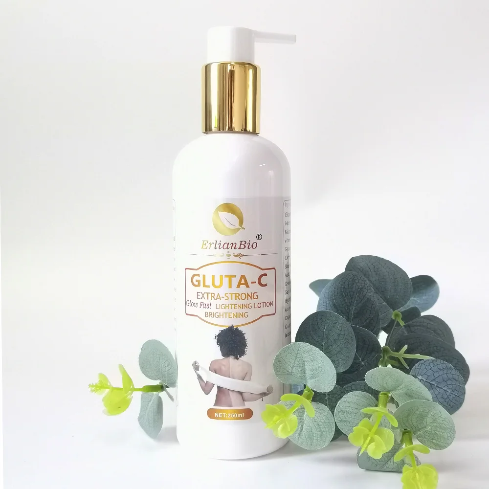 High Quality Fast Skin Whitening Glutathione Serum Cream Oil Lotion 4 in 1  Private Label Glutathione Skin Whitening Set Unisex