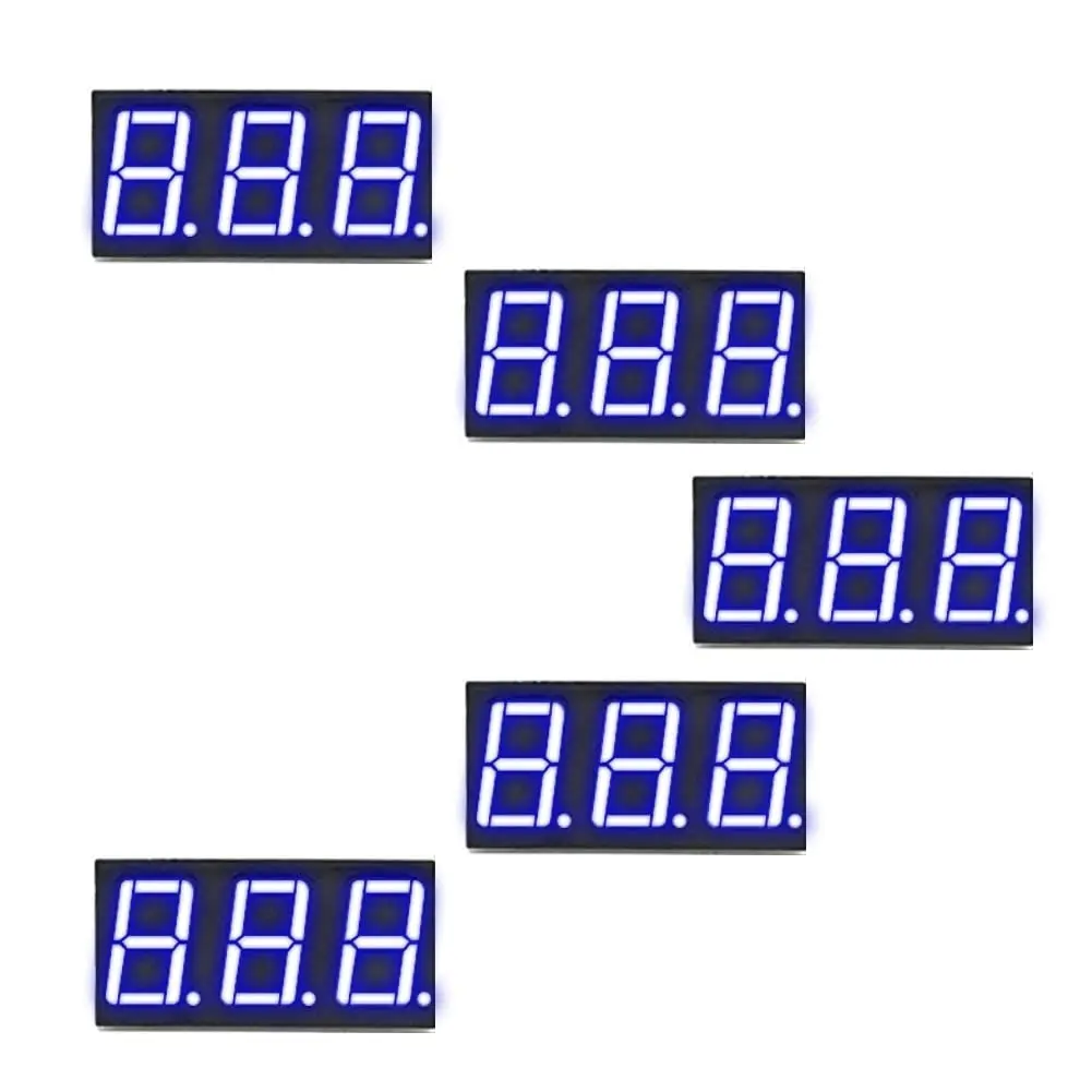 3 Digit 7 Segment Display Super Red Common Anode 0.28 0.36 Inch 3 Digit ...