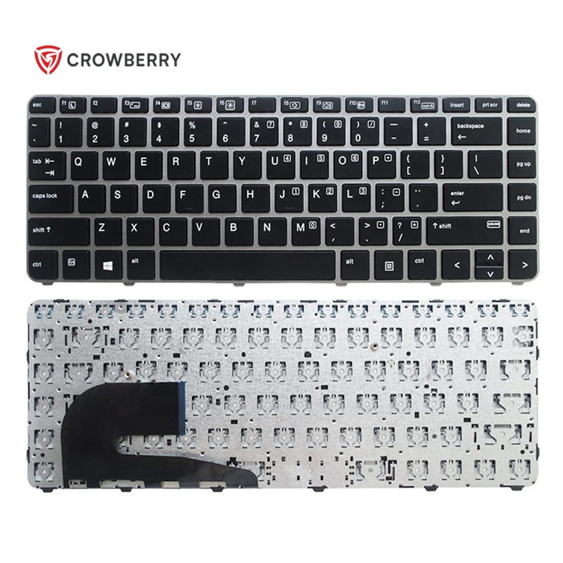 Elitebook 745 G3 745 G4 KBR Replacement Silver Keyboard Compatible with HP Elitebook 840 G3 848 G3 Elitebook 840 G4 848 G4 Series Laptop Without Backlight US Keyboard 