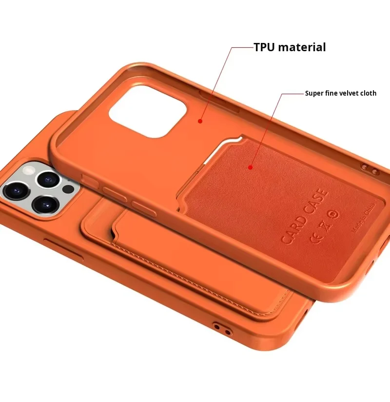 17 pro max wallet card holder slide card insertion mobile phone case-2
