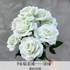 9 head diamond rose light green