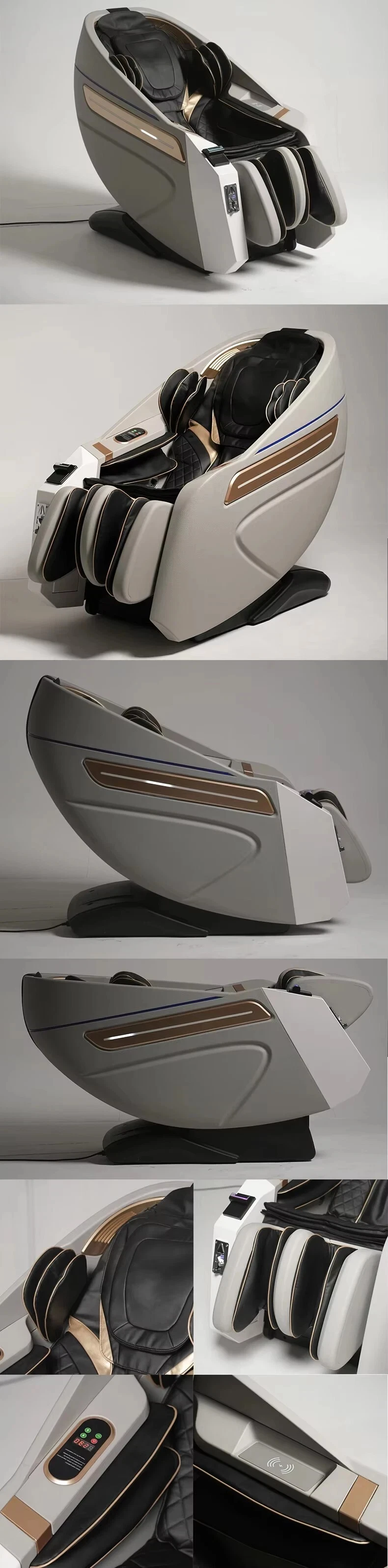 product guoheng business coin bill operated commercial 4d zero gravity full body vending massage chair with credit card machine-5