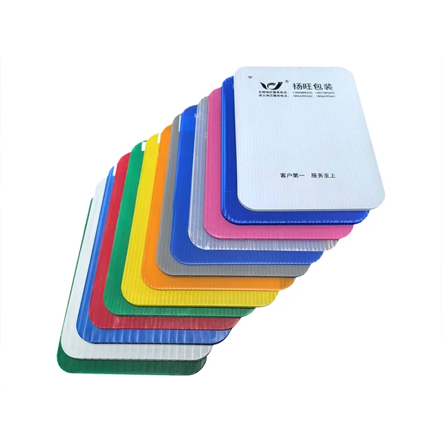 Anti-Static Moisture-Proof Wontong Corrugated Board Partition for Hollow Board Turnover Box Knife Card Plastic Sheets From Yw