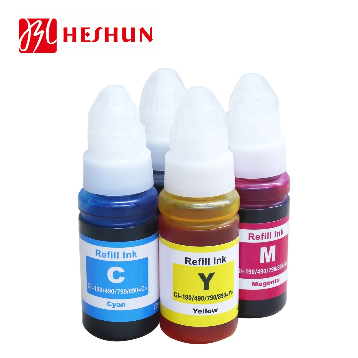 HESHUN чернила для заправки чернил Премиум цветные gi190/290/490/590/690/790 совместимые с Canon G1100 G2100
