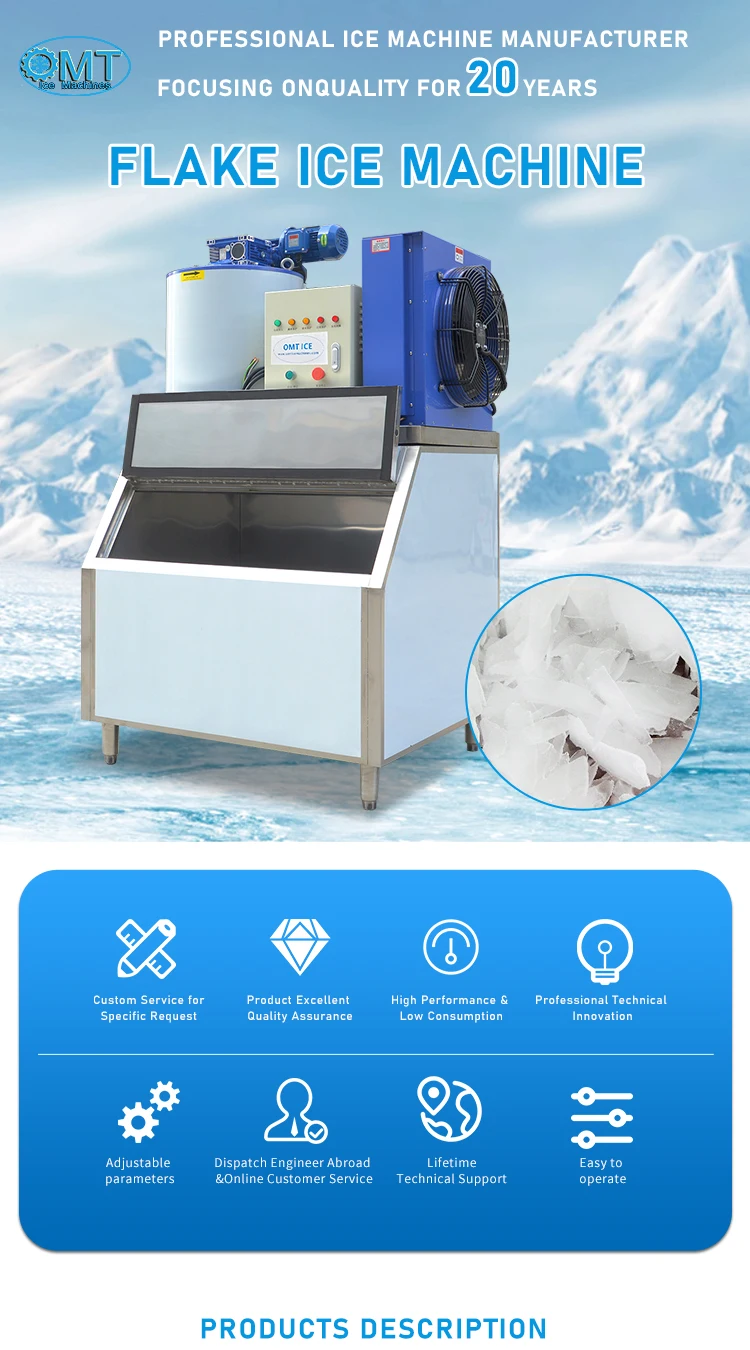 Bitzer/danfoss/gea Compressor 0.5/1.5/3 Tons Used Flake Ice Machines