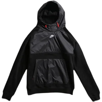 Custom High Quality Nylon Hoodie New Design Winter Micro Polar Fleece Men's Jacket