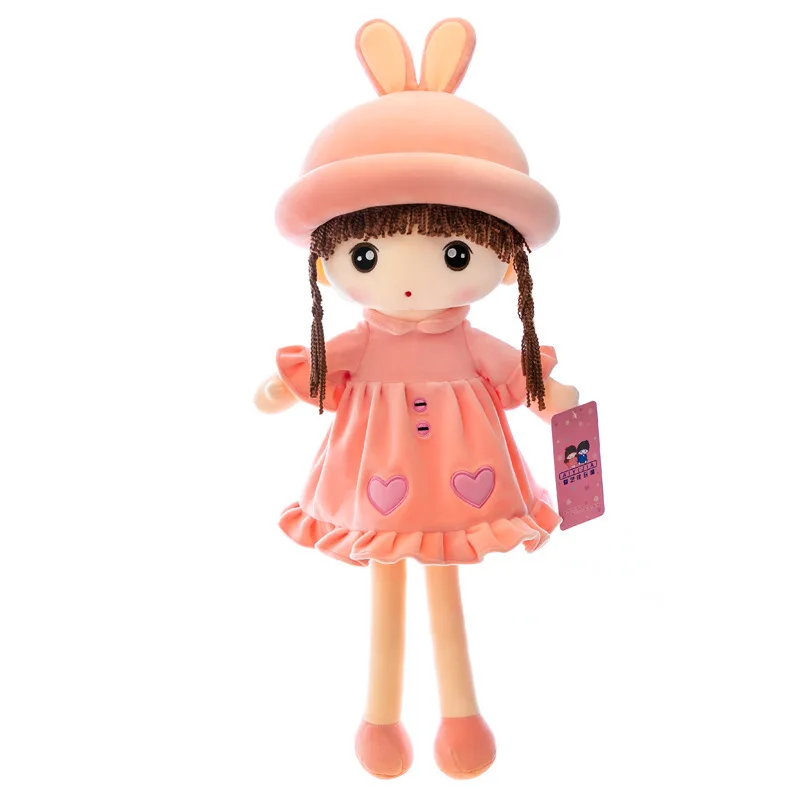 New Lovely Pink Costume Play Rabbit Doll Children popular Sleeping Pillow Gift