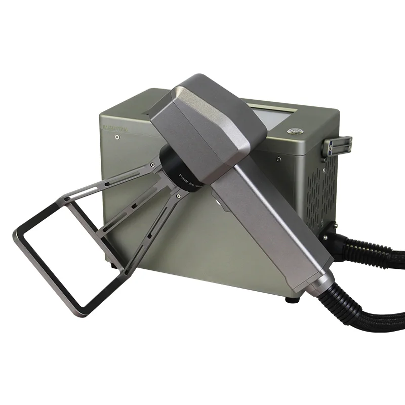 Bærbar håndholdt 20w 30w 50w Fiber Laser Markering Maskine Pris til Kobber Metal