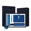 3pcs set [cup + notebook +  pen] blue
