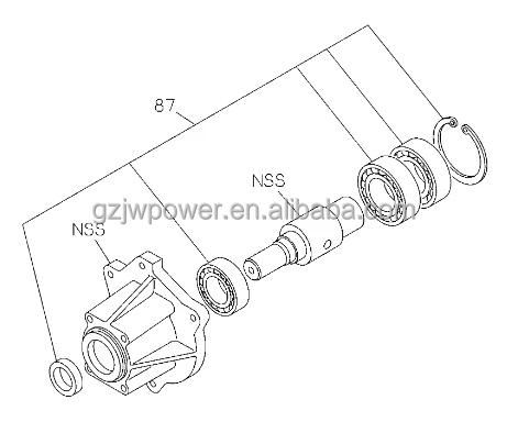 6WG1T JAPAN ISUZU ENGINE PARTS COUPLING REPAIR KIT