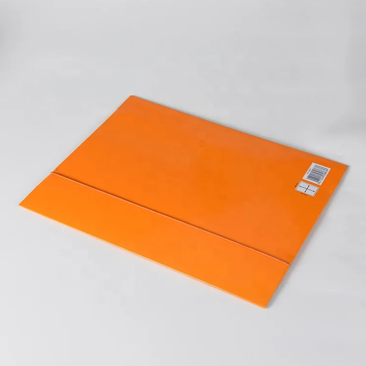 Custom Logo A4 Cardboard Paper 3 Flap File Folder With Elastic Band Closure