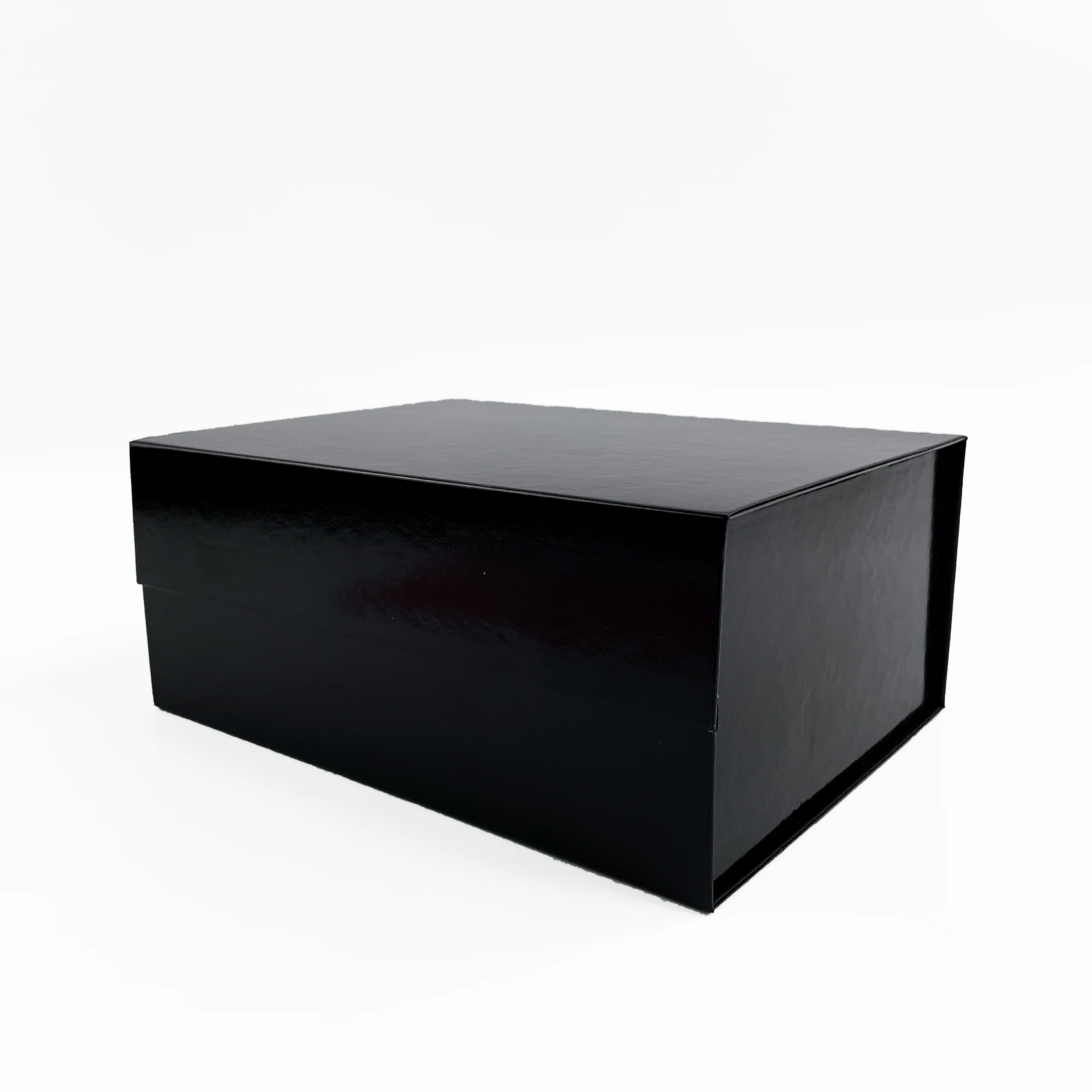 Custom Luxury Glossy Pink Package Folding Paper Box Magnetic Foldable Gift Box With Magnetic Lid