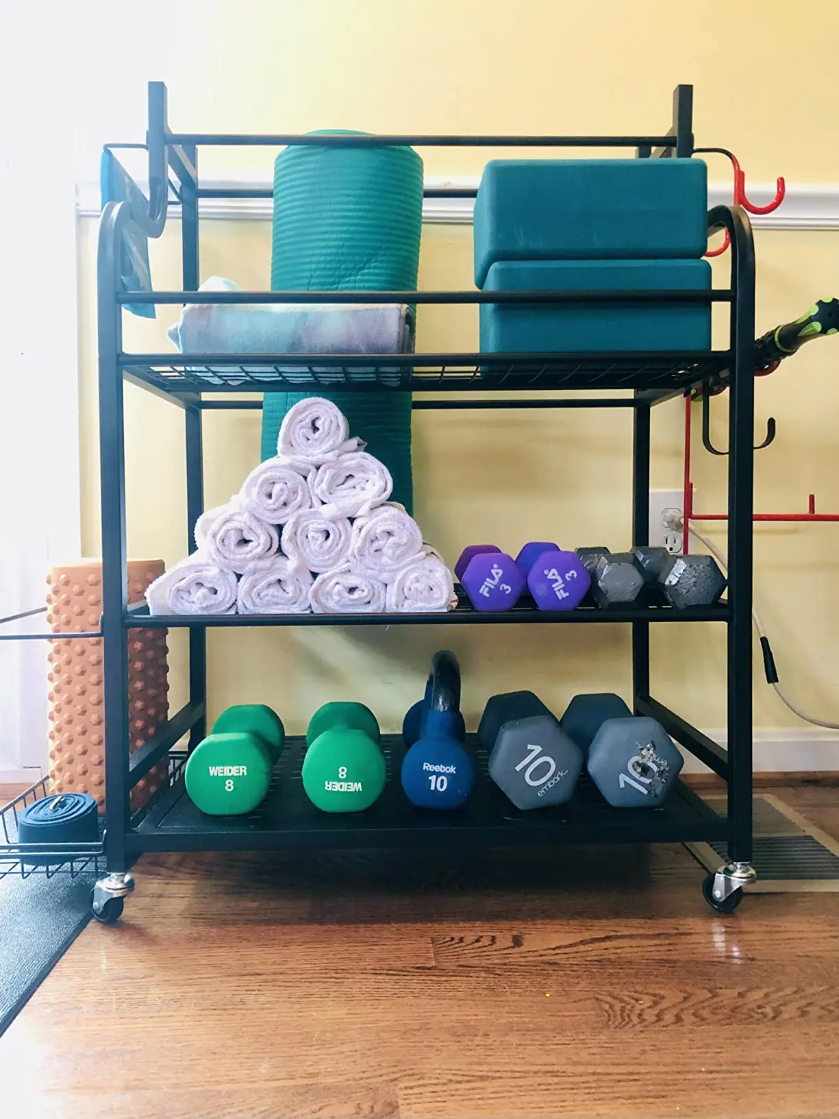 Jhmech Weight Rack Home Gym Storage Multifunction Structure Sturdy