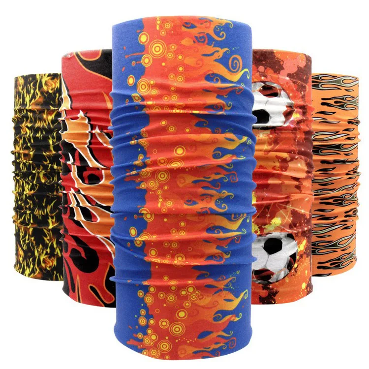 Лидер продаж велосипедный Бесшовный шарф из микрофибры с индивидуальным дизайном бандана шейный шарф-труба повязка на голову для