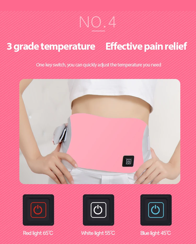 Wireless Portable Waist Massage Belt Warm Palace Belt Period Pain