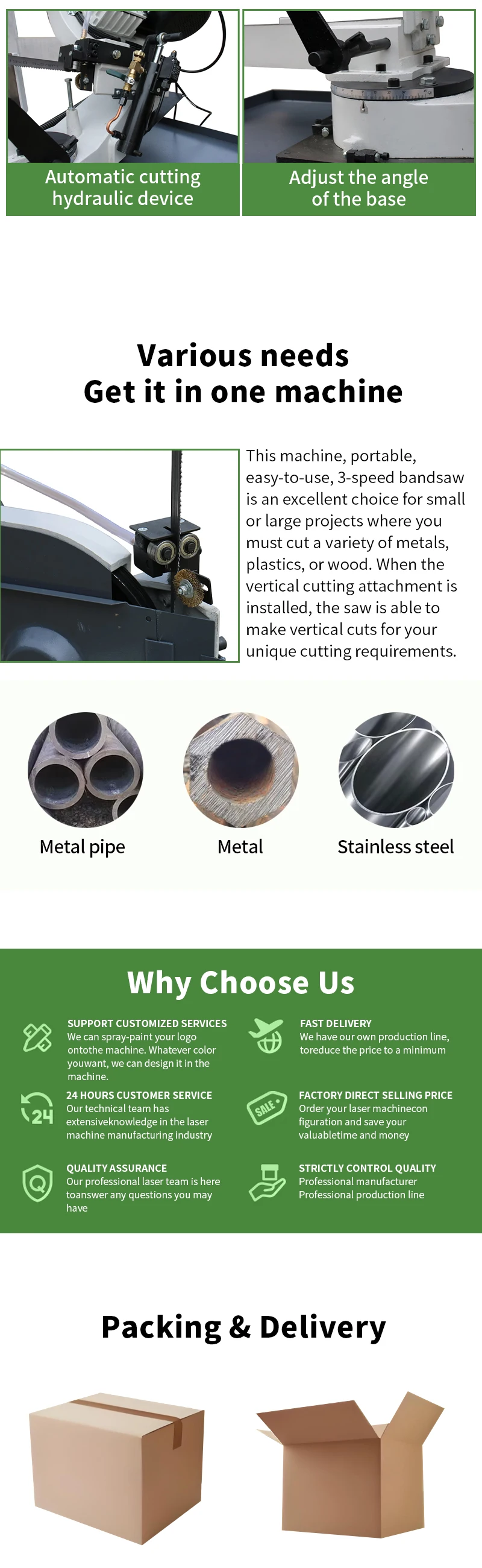 Hydraulic Metal Saw for Heavy Industry Water Cooling Mode CNC Control Software Designed for Cutting Sheet Metal Equipment
