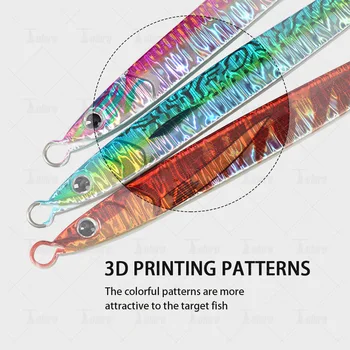 Lure Bait TK Fast-Sinking Metal Plate Noctilucent UV Lead Fish 150g 180g Sea Boat Fishing Tuna Squid Red Yellow Hard Bait No – Metal Jig – view 4
