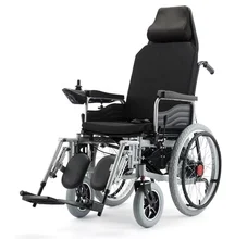 China Factory Price Reclining Electric Wheelchair Carbon Steel Wheelchair With Remote Control for Elderly