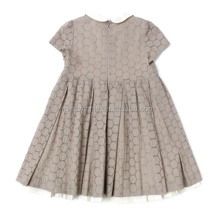 Babyhug Cotton Woven Sleeveless Peter Pan Collared Frock with Stripes & Ship Embroidery - Blue main image 1