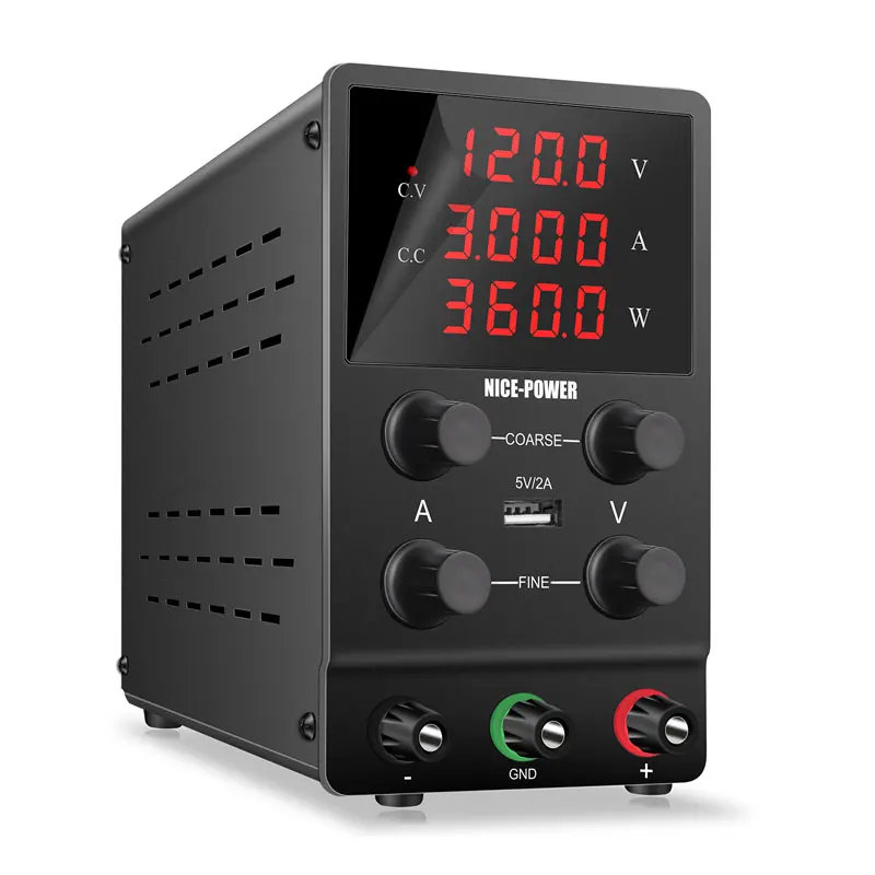 SPS1203 120V 3A DC Power Supply Precision Four Digital Adjustable Laboratory Switching Power Source for Phone Repairing