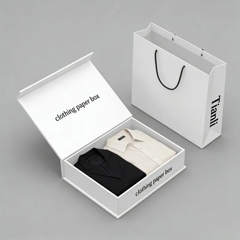 Ψηφιακή εκτύπωση, κουτί δώρου από χαρτόνι με μαγνητική κλειδαριά για συσκευασία και αποστολή ρούχων, χαμηλή ελάχιστη ποσότητα παραγγελίας (MOQ), τιμή εργοστασίου, χονδρική πώληση